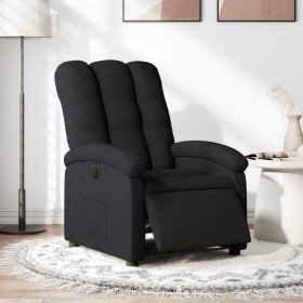 Sillón reclinable eléctrico de tela negro en Sillones | Comprar online en Foru.es