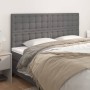 Cabeceros 4 unidades de cuero sintético gris 80x5x78/88 cm de , Cabeceros y pies de cama - Ref: Foro24-3116432, Precio: 115,3...