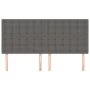 Headboards 4 units of gray synthetic leather 80x5x78/88 cm by , Headboards and footboards - Ref: Foro24-3116432, Price: 111,0...