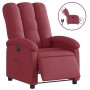 Sillón reclinable eléctrico tela rojo tinto en Sillones | Comprar online en Foru.es