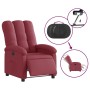 Sillón reclinable eléctrico tela rojo tinto en Sillones | Comprar online en Foru.es