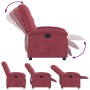 Sillón reclinable eléctrico tela rojo tinto en Sillones | Comprar online en Foru.es