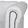 Sofá Chesterfield de 2 plazas cuero sintético blanco de vidaXL, Sofás - Ref: Foro24-242371, Precio: 365,52 €, Descuento: %