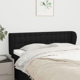 Cabecero de tela negro 147x23x78/88 cm de , Cabeceros y pies de cama - Ref: Foro24-3117578, Precio: 76,53 €, Descuento: %