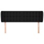 Cabecero de tela negro 147x23x78/88 cm de , Cabeceros y pies de cama - Ref: Foro24-3117578, Precio: 76,53 €, Descuento: %