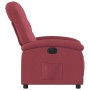 Sillón reclinable eléctrico tela rojo tinto en Sillones | Comprar online en Foru.es