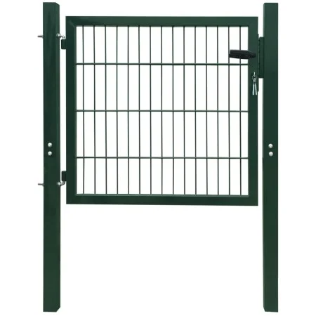 Green individual 2D fence gate 106x130 cm by vidaXL, garden gates - Ref: Foro24-141747, Price: 157,76 €, Discount: %