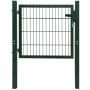 Cancela de valla 2D individual verde 106x130 cm de vidaXL, Puertas de jardín - Ref: Foro24-141747, Precio: 161,05 €, Descuent...