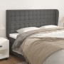 Cabecero con orejas cuero sintético gris 163x23x118/128cm de , Cabeceros y pies de cama - Ref: Foro24-3118056, Precio: 131,12...