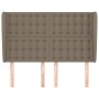 Cabecero con orejas de tela gris taupe 147x23x118/128 cm de , Cabeceros y pies de cama - Ref: Foro24-3118392, Precio: 124,13 ...