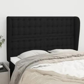 Headboard with black fabric ears 147x23x118/128 cm by , Headboards and footboards - Ref: Foro24-3118390, Price: 124,86 €, Dis...