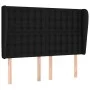 Headboard with black fabric ears 147x23x118/128 cm by , Headboards and footboards - Ref: Foro24-3118390, Price: 124,86 €, Dis...
