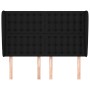 Cabecero con orejas de tela negro 147x23x118/128 cm de , Cabeceros y pies de cama - Ref: Foro24-3118390, Precio: 128,28 €, De...