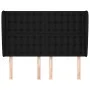 Headboard with black fabric ears 147x23x118/128 cm by , Headboards and footboards - Ref: Foro24-3118390, Price: 124,86 €, Dis...