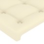 Cabecero de cuero sintético color crema 83x16x78/88 cm de , Cabeceros y pies de cama - Ref: Foro24-3118842, Precio: 51,46 €, ...