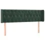 Cabecero de terciopelo verde oscuro 147x16x78/88 cm de , Cabeceros y pies de cama - Ref: Foro24-3119155, Precio: 84,95 €, Des...