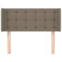 Taupe gray fabric headboard 93x16x78/88 cm by , Headboards and footboards - Ref: Foro24-3119188, Price: 54,63 €, Discount: %