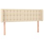 Cabecero de tela color crema 147x16x78/88 cm de , Cabeceros y pies de cama - Ref: Foro24-3119205, Precio: 73,01 €, Descuento: %