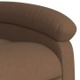 Sillón reclinable eléctrico de tela marrón en Sillones | Comprar online en Foru.es