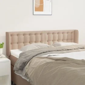 Kopfteil aus Cappuccino-Kunstleder, 147 x 16 x 78/88 cm von , Kopf- und Fußteile - Ref: Foro24-3118863, Preis: 73,82 €, Rabat...
