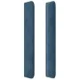 Headboard with dark blue velvet ears 163x16x118/128 cm by , Headboards and footboards - Ref: Foro24-3120072, Price: 141,74 €,...