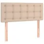 Cabecero con LED cuero sintético color capuchino 80x5x78/88 cm de , Cabeceros y pies de cama - Ref: Foro24-3121689, Precio: 4...
