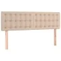 Kopfteil mit LED-Kunstleder in der Farbe Cappuccino, 144 x 5 x 78/88 cm von , Kopf- und Fußteile - Ref: Foro24-3121707, Preis...