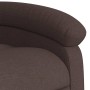Sillón reclinable eléctrico tela marrón oscuro en Sillones | Comprar online en Foru.es