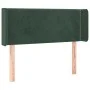 Dark green velvet headboard with LED 83x16x78/88 cm by , Headboards and footboards - Ref: Foro24-3123129, Price: 48,00 €, Dis...