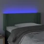 Dark green velvet headboard with LED 83x16x78/88 cm by , Headboards and footboards - Ref: Foro24-3123129, Price: 48,00 €, Dis...