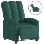 Sillón reclinable eléctrico tela verde oscuro en Sillones | Comprar online en Foru.es