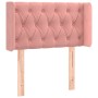 Cabecero con LED de terciopelo rosa 83x16x78/88 cm de , Cabeceros y pies de cama - Ref: Foro24-3123607, Precio: 65,11 €, Desc...