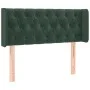 Dark green velvet headboard with LED 93x16x78/88 cm by , Headboards and footboards - Ref: Foro24-3123611, Price: 72,29 €, Dis...