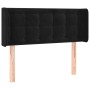 Cabecero con LED de terciopelo negro 83x16x78/88 cm de , Cabeceros y pies de cama - Ref: Foro24-3123702, Precio: 48,56 €, Des...