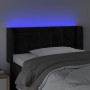 Cabecero con LED de terciopelo negro 83x16x78/88 cm de , Cabeceros y pies de cama - Ref: Foro24-3123702, Precio: 48,56 €, Des...