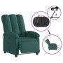 Sillón reclinable eléctrico tela verde oscuro en Sillones | Comprar online en Foru.es
