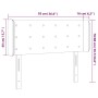 Cabecero con LED de terciopelo verde oscuro 93x16x78/88 cm de , Cabeceros y pies de cama - Ref: Foro24-3123709, Precio: 62,19...