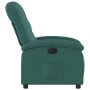 Sillón reclinable eléctrico tela verde oscuro en Sillones | Comprar online en Foru.es