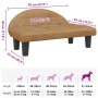 Cama para perros de terciopelo marrón 70x52x30 cm en Camas para perros | Comprar online en Foru.es