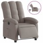 Sillón reclinable eléctrico tela gris taupé en Sillones | Comprar online en Foru.es