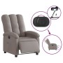 Sillón reclinable eléctrico tela gris taupé en Sillones | Comprar online en Foru.es