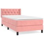 Cama box spring con colchón terciopelo rosa 80x200 cm de , Camas y somieres - Ref: Foro24-3131110, Precio: 306,60 €, Descuent...