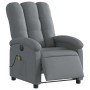 Sillón reclinable de masaje eléctrico tela gris oscuro en Sillones | Comprar online en Foru.es