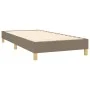 Box spring bed with LED mattress taupe gray fabric 90x200 cm by , Beds and slatted bases - Ref: Foro24-3134009, Price: 316,31...