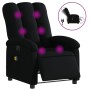 Sillón reclinable de masaje eléctrico tela negro en Sillones | Comprar online en Foru.es