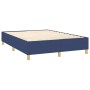 Cama box spring colchón y luces LED tela azul 140x200 cm de , Camas y somieres - Ref: Foro24-3135763, Precio: 506,14 €, Descu...