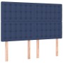 Cama box spring colchón y luces LED tela azul 140x200 cm de , Camas y somieres - Ref: Foro24-3135763, Precio: 506,14 €, Descu...