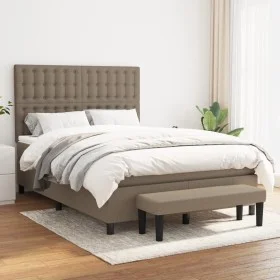 Boxspringbett mit taupegrauer Stoffmatratze 140x200 cm von , Betten und Lattenroste - Ref: Foro24-3136921, Preis: 568,55 €, R...