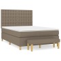Cama box spring con colchón tela gris taupe 140x200 cm de , Camas y somieres - Ref: Foro24-3137481, Precio: 573,41 €, Descuen...
