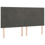 Cama box spring con colchón terciopelo gris oscuro 160x200 cm de , Camas y somieres - Ref: Foro24-3137732, Precio: 556,94 €, ...